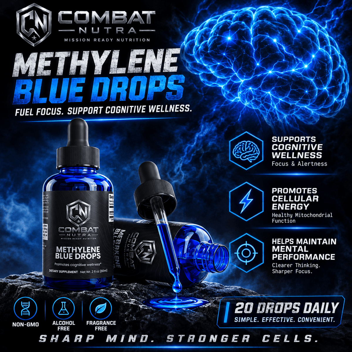 CN Methylene Blue Drops - Combat Nutra
